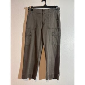 Nicole Miller Women's Size 8 Gray Cargo Utility Pants Safari Gorpcore Breathable